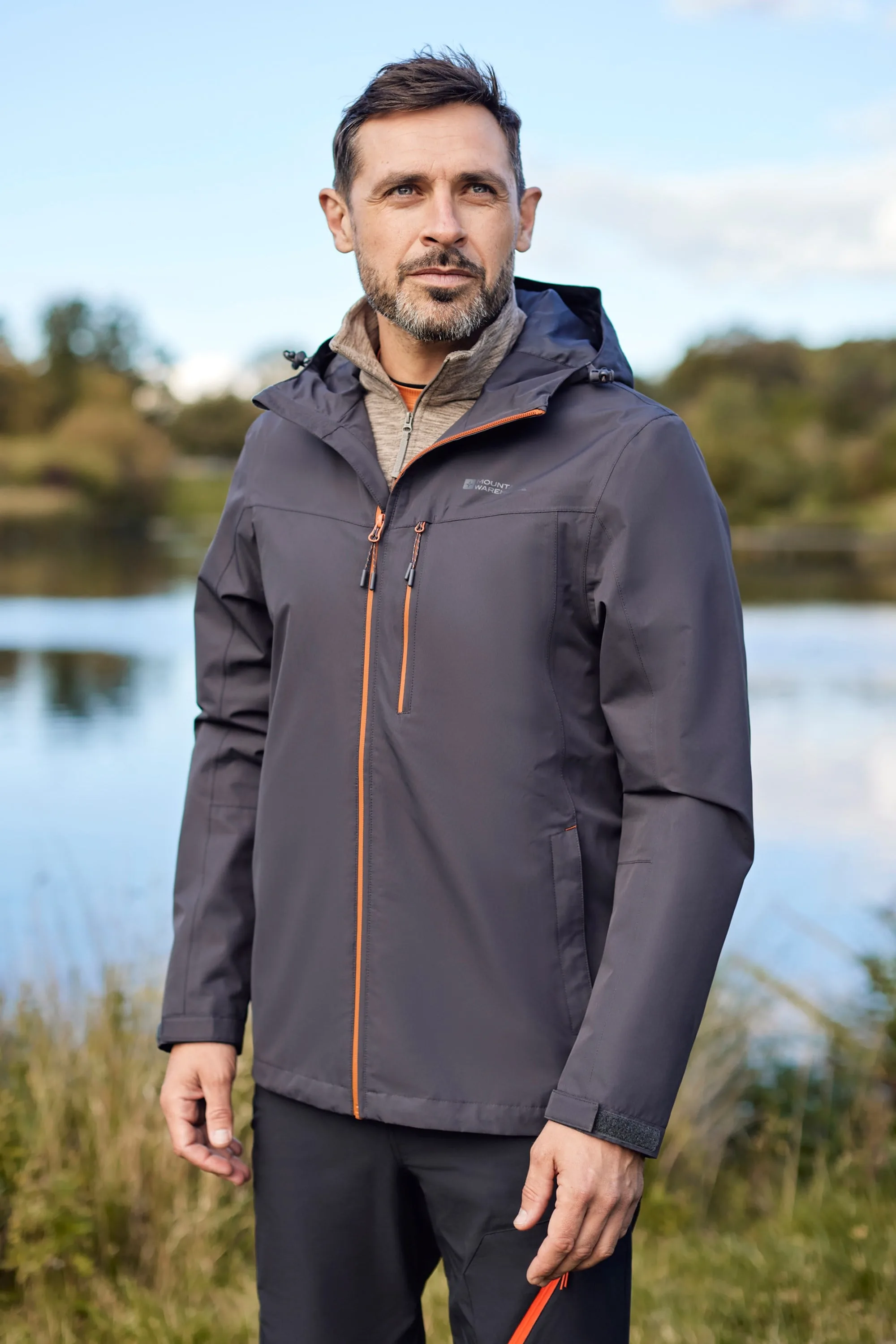 Brisk Extreme Mens Waterproof Jacket - Grey - Grey - Size: 3XL - Mountain Warehouse - FashionsVida