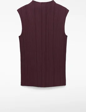 Top de mujer de crinkle con cuello perkins - Adolfo Dominguez - FashionsVida