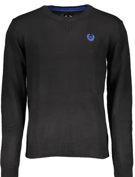 Herren Langarmshirt Schwarz AU00593-FLORIANO_NERO_BLACK