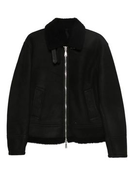 Men's Luxe Shearling Jacket with Adjustable Belt