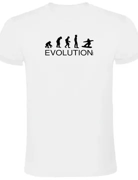 T-shirt à Manches Courtes Evolution Snowboard White 3XL - Kruskis - FashionsVida