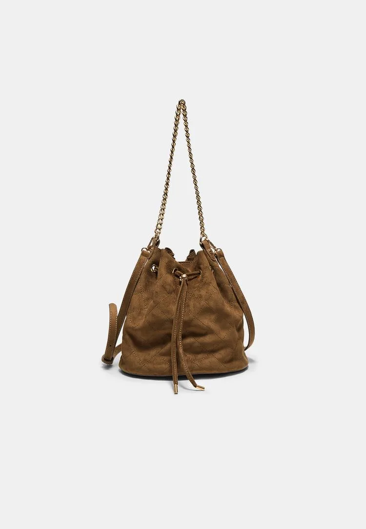 Gesteppte Beutel-Umhängetasche Braun OS - Stradivarius - FashionsVida
