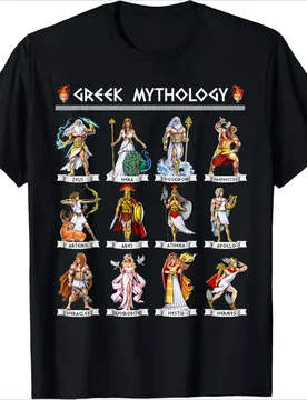 Greek Mythology Gods Ancient Greece design-100% cotton summer casual O-neck short sleeve printed men's T-shirt - Aliexpress - FashionsVida