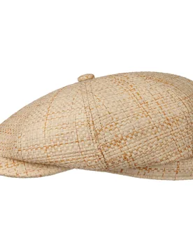Hatteras New Toyo Flat Cap by - nature - Female - Size: M (56-57 cm) - Stetson - FashionsVida