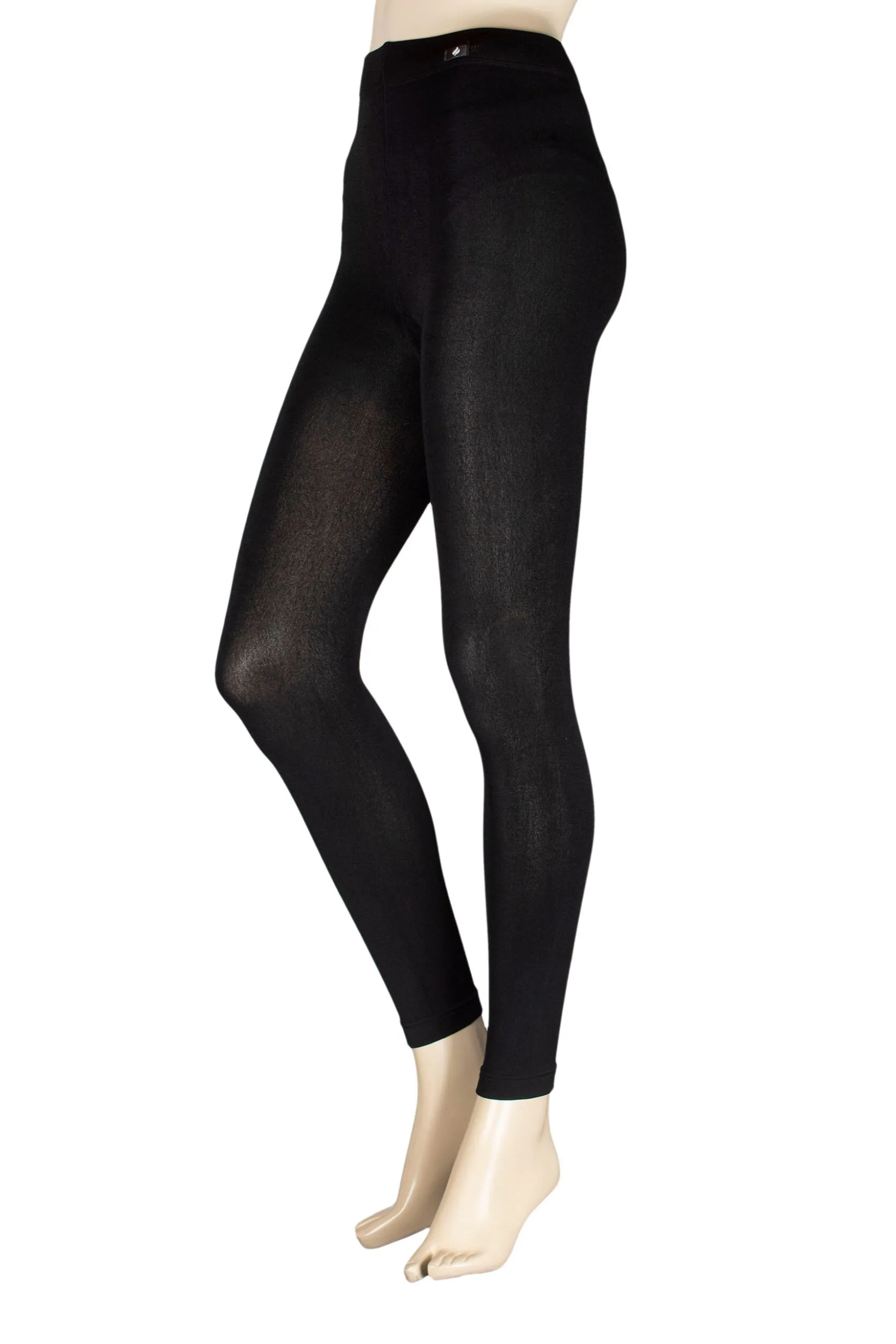 Pair Black Thermal Leggings Ladies Extra Large - - Black - Size: Extra Large - Heat Holders - FashionsVida