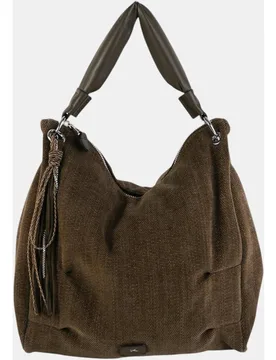 Bolso hobo grande en tejido texturizado con asa acolchada - Kbas - FashionsVida