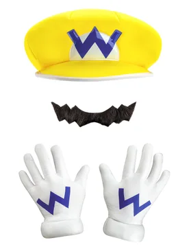 Wario Verkleidungs-Set Nintendo Lizenzartikel bunt - KARNEVAL-MEGASTORE - FashionsVida
