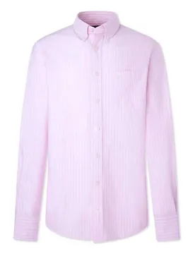 Camicia A Maniche Lunghe Essential Ox Stripe College Pink 3XL