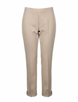 Pantaloni donna - penta pantalone slim fit risvoltoputno milano - bianco
