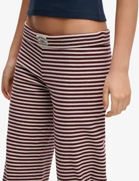Superdry Damen Athletic Essentials Jerseystreifen-hose Schmale Passform Red - Größe: 36 - 49.99 - FashionsVida