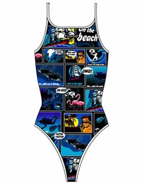 Maillot De Bain à Fines Bretelles New Comic