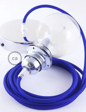 Cables Lampe Suspendue Pendel Pour Abat-jour Rm12 Diy 2 M Blue / Chrome Plated One Size - Creative - FashionsVida