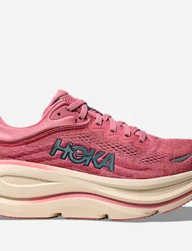 Women's Bondi 9 Road Running Shoes in Lingonberry/Cranberry, Size 6 W - HOKA - FashionsVida