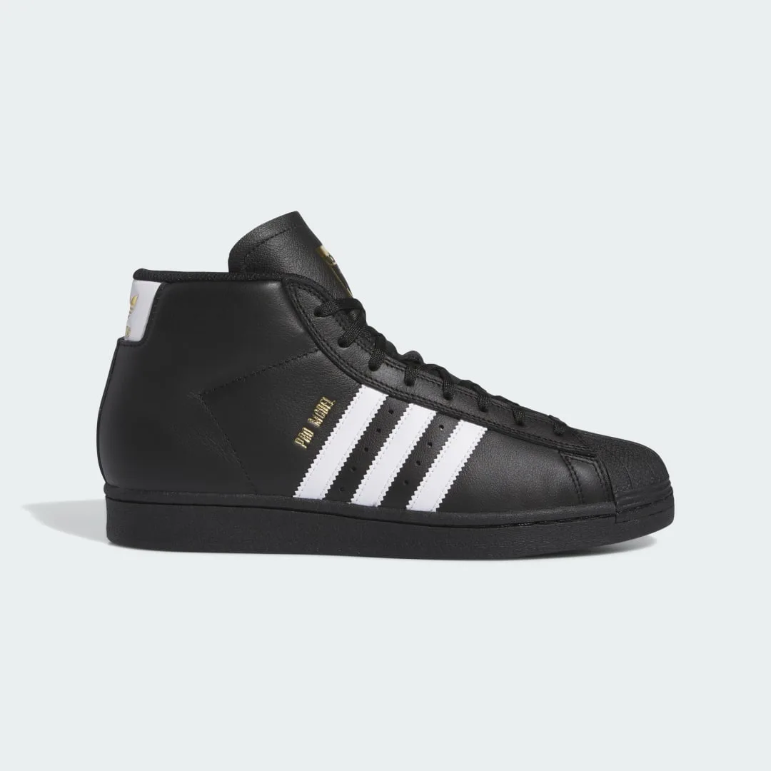 Scarpe Pro Model ADV 47 1/3 Core Black / Cloud White / Gold Metallic - Adidas - FashionsVida