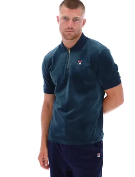 Devon Velour Polo - XS - FILA - FashionsVida