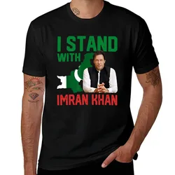 I stand with Imran Khan T-Shirt Large Size Basic Casual T-Shirt