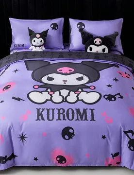 Juego de ropa de cama con estampa de y letras de dibujos animados - Shein - FashionsVida