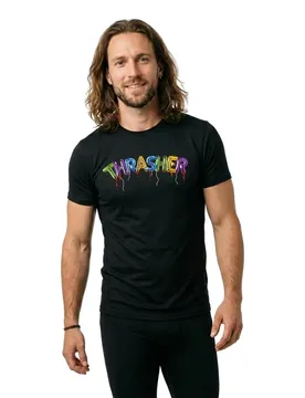 T-shirt à Manches Courtes Balloons Black L Homme