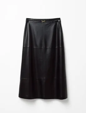 Falda cinturón efecto piel - Sfera - FashionsVida