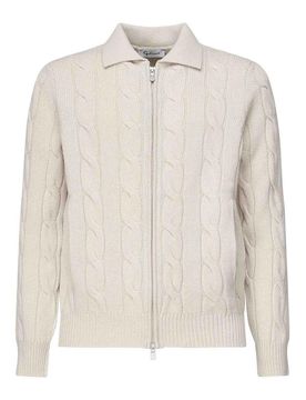 Giacca cardigan a coste
