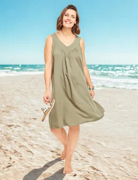 Pagen Kleid "Iris" grün - 3Pagen - FashionsVida