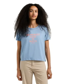 T-shirt à Manches Courtes Claudia Azure Blue XL
