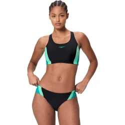 Bikini de natación para mujer Colourblock Splice 2 Two Piece