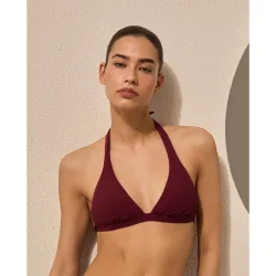 Top de bikini halter fijo