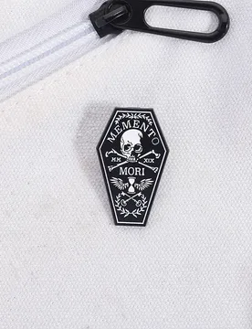 Punk Gothic Coffin Skull Enamel Pins Memento Mori Skeleton Brooches Lapel Badge Backpack Accessories Jewelry Gift for Friends - Aliexpress - FashionsVida