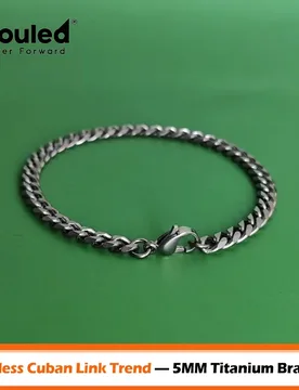 Mm Genuine Titanium Cuban Bracelet Six-Sided Matte Light Luxury Hypoallergenic Durable Unisex Fashion - Aliexpress - FashionsVida