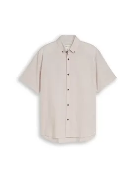 Relaxed cotton linen shirt male