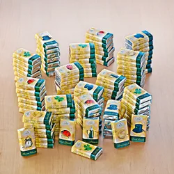 Schokoladen-Täfelchen "Viel Glück", 80 Stück