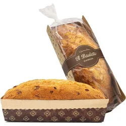 Pan dulce italiano con deliciosos trozos de chocolate gianduia