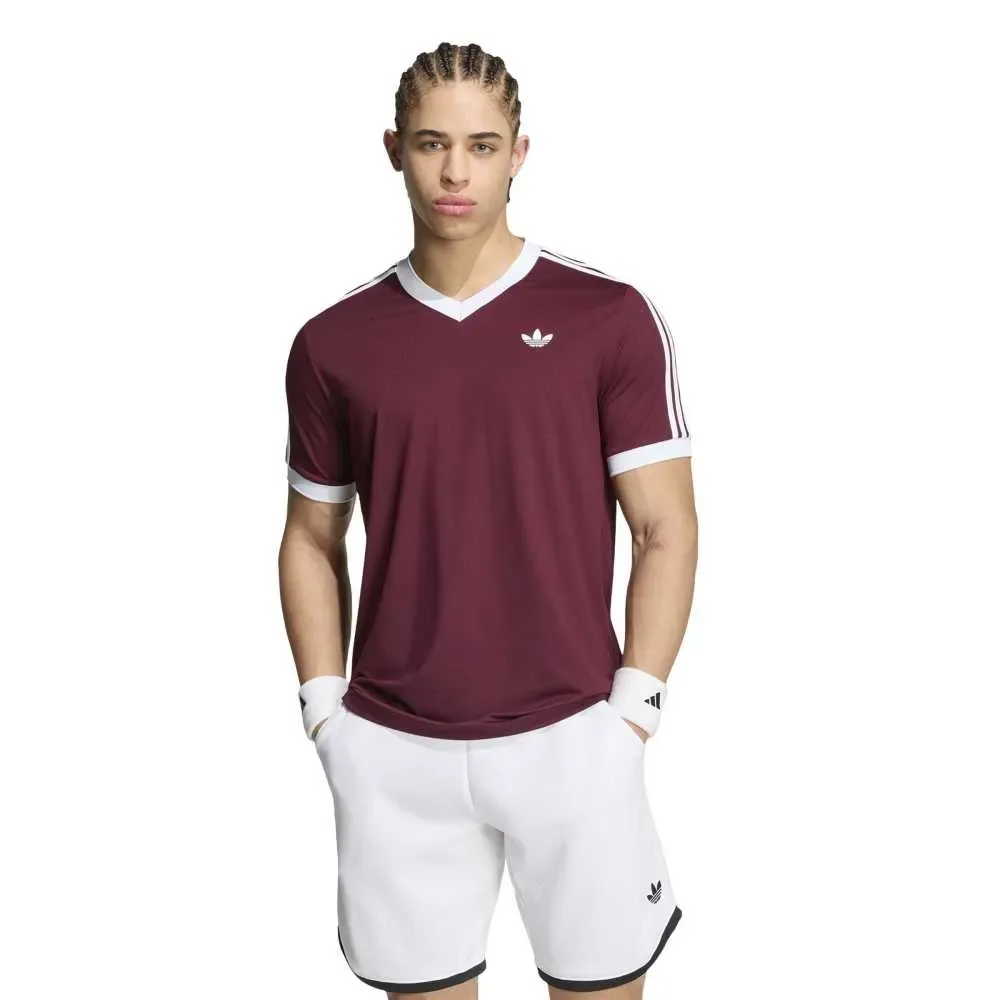 Classics Short Sleeve T-shirt Maroon L - Adidas - FashionsVida