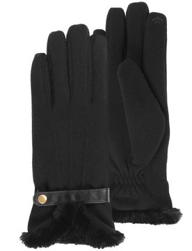 Gants Noir tactiles microfibre noir Tailleunique