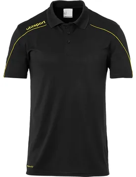 Polo à Manches Courtes Stream 22 Black / Lime Yellow XL - Uhlsport - FashionsVida