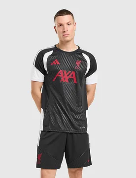 Mens Liverpool FC Tiro 26 Training Shirt - Nero, nero nero Uomo taglia L - Adidas - FashionsVida