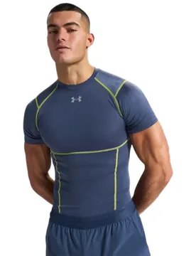 T-shirt à Manches Courtes Heatgear Elite Comp Gray / Reflective XS