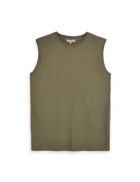 Canotta verde tinta unita NBY506 XL