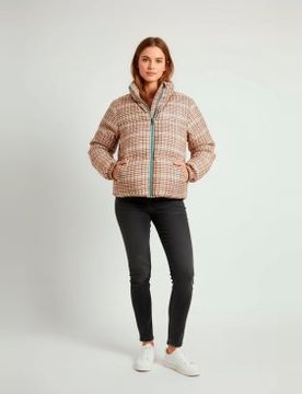 Para mujer. CFWWOU2062FRUT5093 Abrigo Plumífero de tejido de dos capas (L), Casual, Poliéster