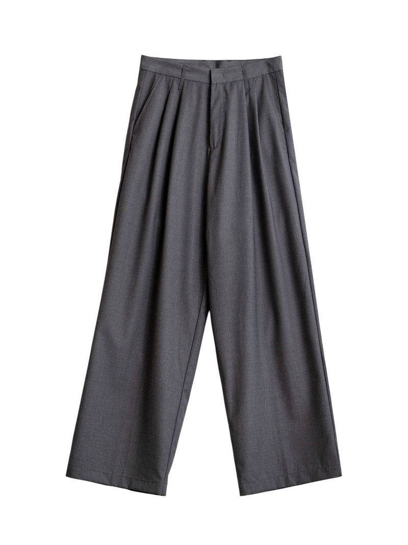 Shibuya pants pantaloni sartoriali gamba larga - antracite