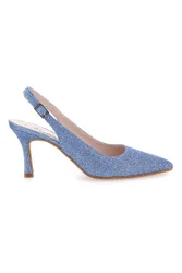 Décolleté Slingback Celesti con Brillantini PITTARELLO CLASS 5171 38