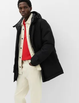 Water Repellent Thermowarmth™ Parka Black male - M&S - FashionsVida