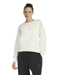 ALL SZN Cotton Rich Fleece Relaxed Sweatshirt White female