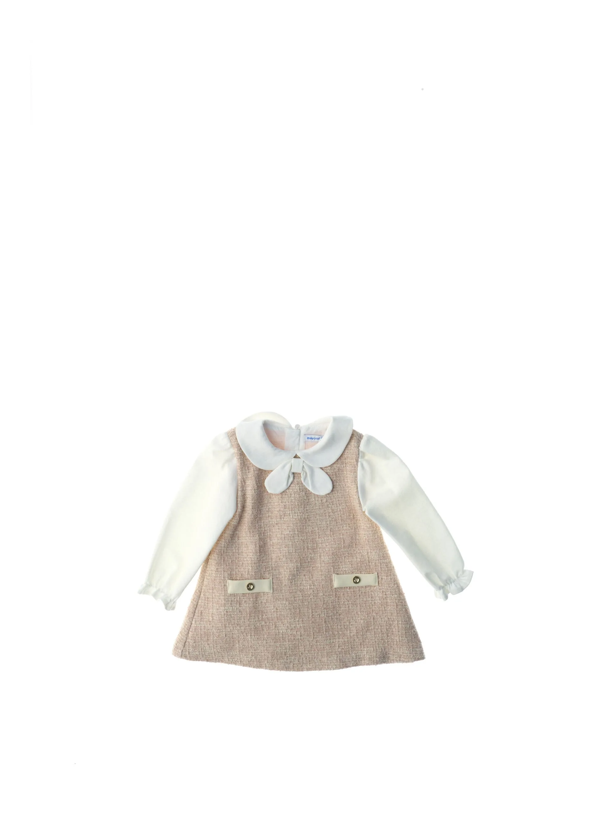 Abito maniche lunghe ROSA CARNE 18M - Mayoral - FashionsVida