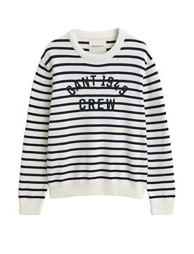 Pullover BRETON STRIPED GRAPHIC crema L