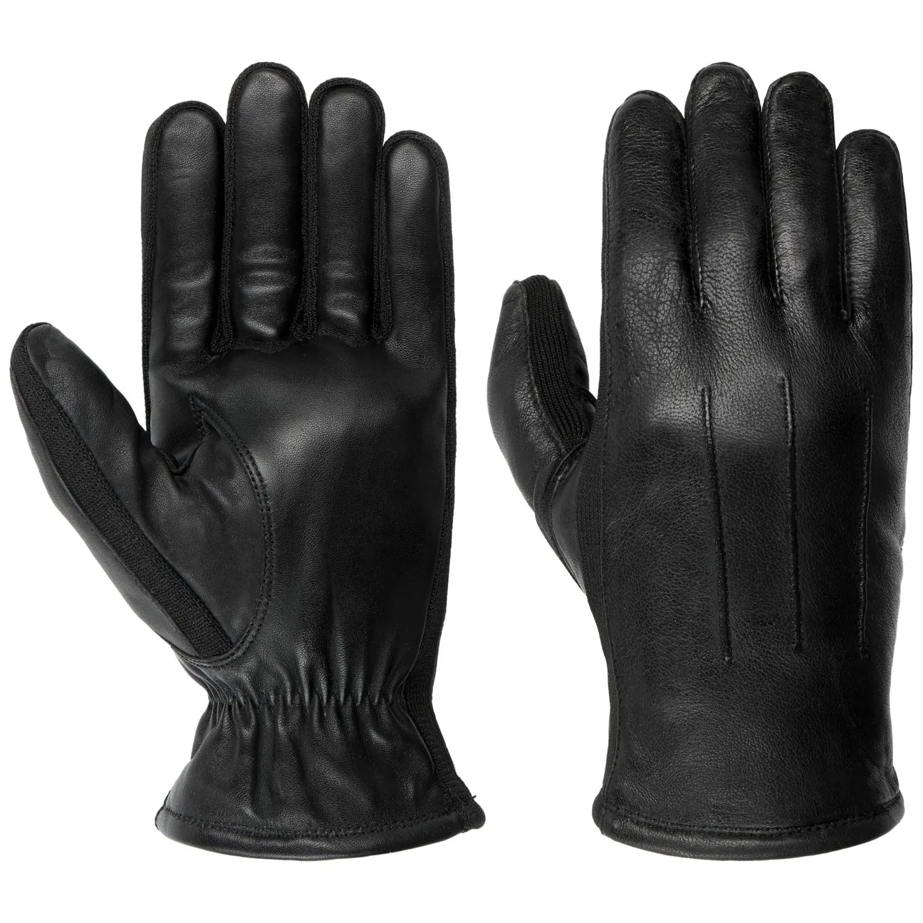 Will Leather Gloves by - black - Size: 9 HS - Pearlwood - FashionsVida