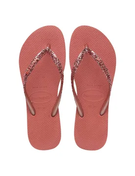 Glitter Flat Flip Flops Pink female - Havaianas - FashionsVida