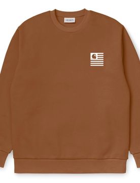 Wavy State Sweatshirt - Sweatshirt-Crewneck - braun - Herren - Size: M