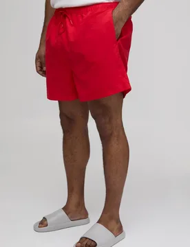 Men's Plus Short Length Swim Short Red Size 3X-Large Red 3XL - boohooMAN - FashionsVida